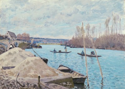 Alfred Sisley, La Seine à Port Marly, 1875