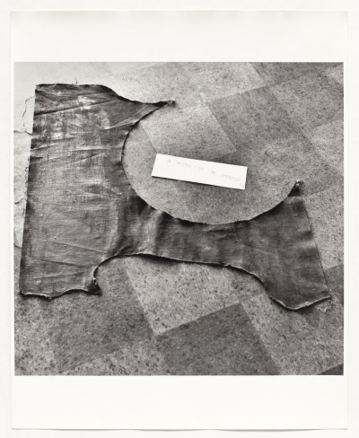 Yoko Ono, Painting to be Stepped On, installation view in “Paintings & Drawings by Yoko Ono,” AG Gallery, New York, July 17–30, 1961