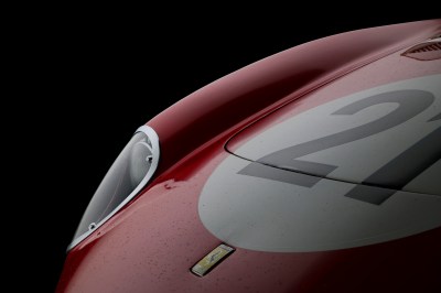 Exterior detail of the 1964 Ferrari 250 LM, chassis no. 5893.