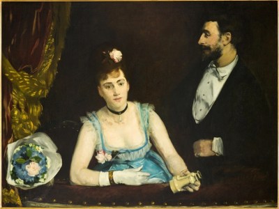 Eva Gonzalès, Une loge aux Italiens, 1874.