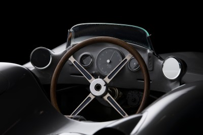 Interior detail of the 1964 Ferrari 250 LM, chassis no. 5893.